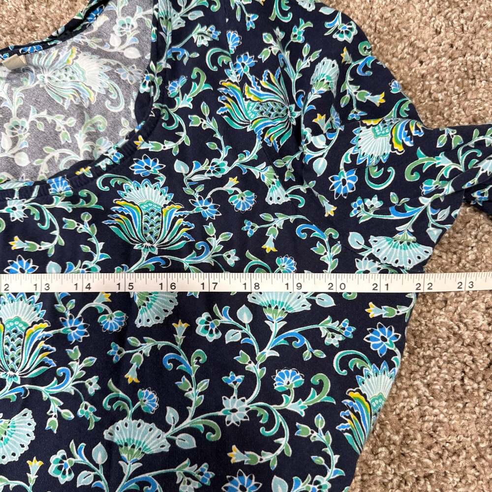 Soft Surroundings Boho Floral Maxi Dress Bell Sleeve Cottagecore Romantic XL - Picture 7 of 9